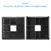 2 Pcs 4in Square Bumper Cap ABS Pipe Hole Plug
