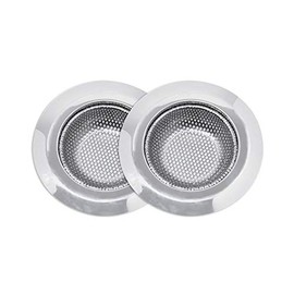 2 Pack - Kitchen Sink Drain Stainless Steel Strainer with Large Round Rims - Top Diameter 4.5 Inch (11.5cm), Heavy Duty Garbage Trap Catcher Strainers