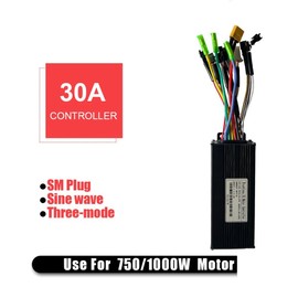 Hopbucan 36V 48V 750W 1000W Three-Mode 12 Tubes Brushless 30A Controller Throttle Brake Kit with LED SW900 Display E-Bike Parts