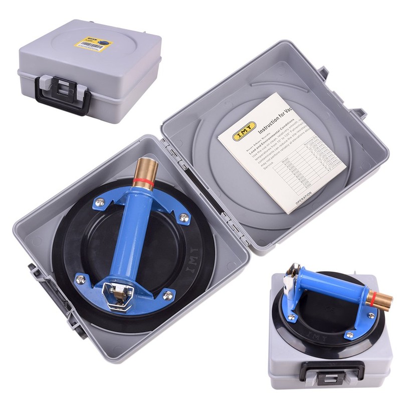 IMT 8" Metal Suction Cup for Glass, Vacuum Pump Suction