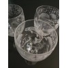 IncisoArt Hand Etched Italian Crystal Goblet Sandblast White Wine Glass