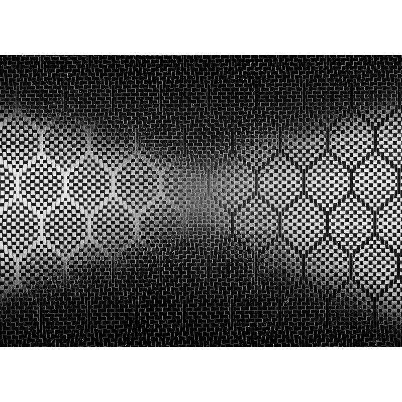 V2 - Envoltura hexagonal de vinilo negro carbono para coche