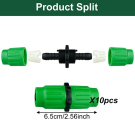 Kit de reparación de manguera de jardín expandible, kit de reparación de manguera flexible de plástico, accesorios de conectores macho hembra de manguera, conectores de reparación repararán mangueras