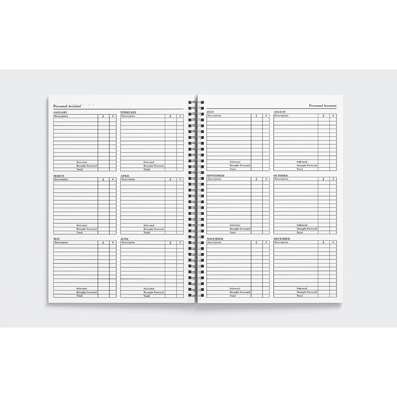 2022 A5 Week to View Hardback Wiro Bound Diary Planner