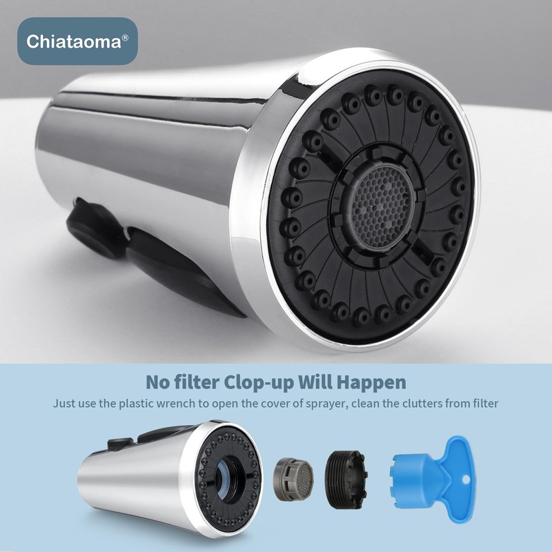 Pull Down Spray Head for Kitchen Faucet, Chiataoma Kitchen Spray