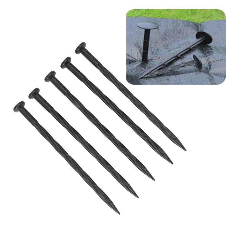 50Pcs Edging Stakes Spiral Nylon Landscape Anchoring Spikes for Paver