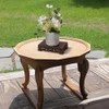 AHANDMAKER Wooden Display Stand Base 3.5x 5.9 Inch Rectangle Vase