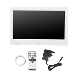 7.8inch Digital Picture Frame 1080P HD LED Screen Human Sensor Remote Control Digital Photo Frame for Photo Display Video Playback UK Plug 100‑240V