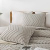 Andency Linen Comforter Set King Size, Boho Soft Warm Tufted