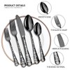 20PCS Stainless Steel Silverware Set Mirror-Polished Cutlery Flatware Set 4