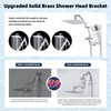 Hibbent All Metal 10' Rainfall Shower Head, Square Shower Head
