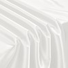 Horbaunal Ivory Satin Tablecloth 54 x 54 Inches Square Table