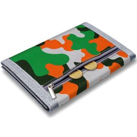 TATAANTY Kids Wallet for Boys Girls Ages 6-18 Trifold, Toddler Wallet for Boys, Novelty Wallet for Childrens Birthday Gifts （Camo）