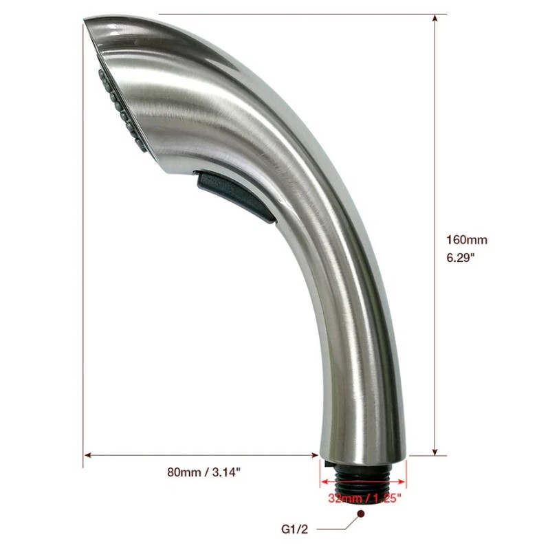 Faucet Fits Dura Faucet RV Kitchen Pull Out Sprayer Head