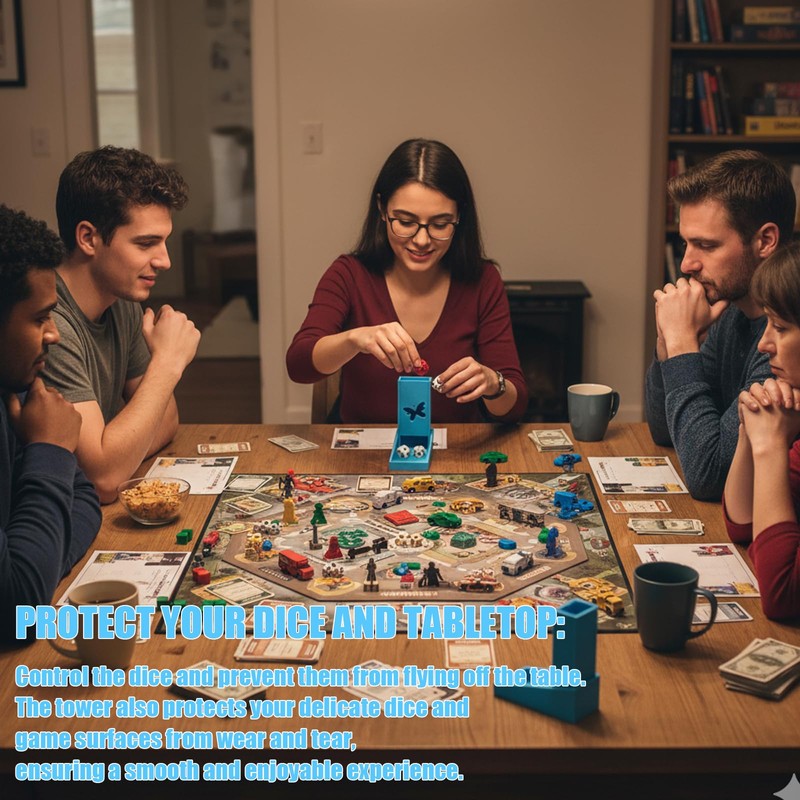 Falnvita Foldable Mini Dice Tower for D&D, RPG & Tabletop