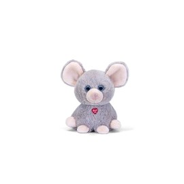 Trudi Bussini 18189 Mouse Plush Toy, Gift for Birthday, Christmas and Valentine's Day, 13 x 15 x 14 cm, Size XS