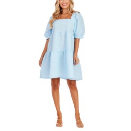 Mud Pie Women's Barbara Tiered Dress Blue