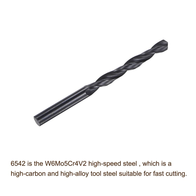 sourcing map 6542 High-Speed Steel Spiral Drill Bit Full Base