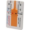 1Pc Brown Depth Gauge Tire Bearing Tape Measure 0-20 mm,