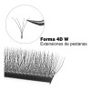 Extensiónes De Pestañas Nagaraku W 4d Por Medida Individual