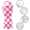 Golf Club Covers Pink Checkered Driver Headcover, Leather Golf Club