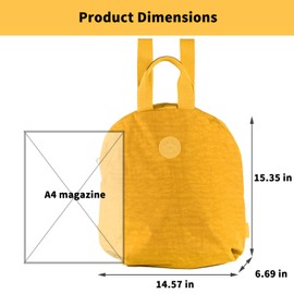 ZURV Circle Backpack for Women Lightweight Small Backpacks Waterproof Bookbag Casual Daypack For Travel Camping Fits 15.6 Laptop