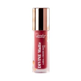 Divine Matte, Labial Lquido Mate de Alta Pigmentacion, 8 Tonos, Frmula Nutritiva con Aceite de Coco y Vitamina E, 3.6g (08 Rubi Salvaje)              