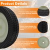44985 Lawn Sweeper Wheel Tire Complete Assembly Set Compatible with