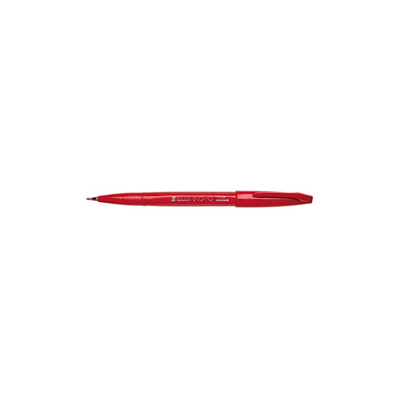 Pentel Brush Sign Pen, Fibre-Tip Pen, Brush-Like Tip, SES15C-12