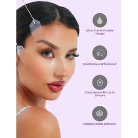 ACADA Neck Tape Lifting Invisible Face Lift Tape for Lifting Sagging Skin Breathable, Strong Adhesive, 80pcs Face Tapes with 8Light Bands