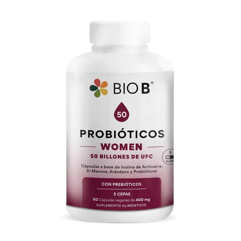 Probióticos Women 50 Billones Bio B Frasco con 60 cáps