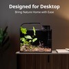 NICREW 2.5 Gallon Nano Nature Aquarium Kit, Ultra-Clear Rimless Desktop