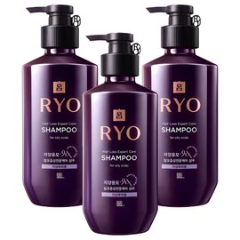 Ryo Jayangyunmo 9EX Hair Loss Symptoms Professional Care Shampoo for Oily Scalp, 400ml, 3 Pieces / 려 자양윤모 9EX 탈모증상전문케어 지성두피용 샴푸, 400ml, 3개