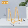 Plate Holder Easel Display Stand - 4.5 inch Metal Plate