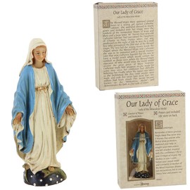 Our Lady of Grace Virgin Mary Patrons and Protectors Religious Figurine