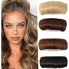 Gold Hair Bun Styling Pad, Invisible Fluffy False Clip, Thickening