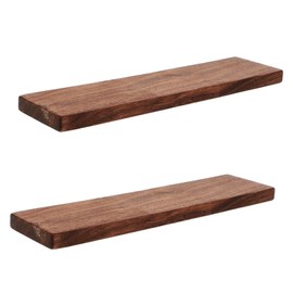 SHINEOFI 2 Black Walnut Wood Blocks Unfinished Craft Blocks for Carving Whittling DIY Projects 20x5x1cm Set of 2