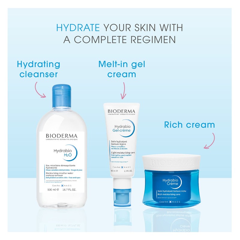 Bioderma - Hydrabio Face Gel Moisturizer - Moisturizing, Lightweight Gel
