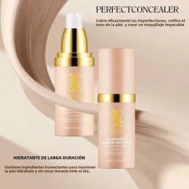 Base Maquillaje Natural Spf 50 Acne Manchas Proteje Unifica