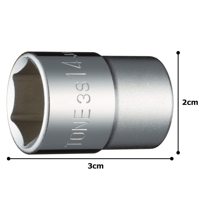 TONE Socket (6 Angle) 3S-14 Drive Angle 0.3 inch (9.5