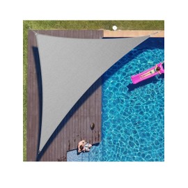 ColourTree Grey Custom Size Triangle Sun Shade Sail Canopy Fabric Outdoor Patio