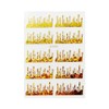Generic Fire Flame 3D Nail Stickers Laser Gold Silver Red