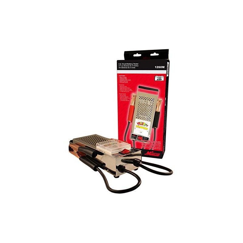 Milton 1260M 120 AMP Battery Tester, Chrome