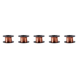 5pcs Enamelled Copper Wire Keenso 0.1 mm Enamelled Copper Wire Wrap Wire Repair Lacquer Wire Length 15 m Electric and Electronic
