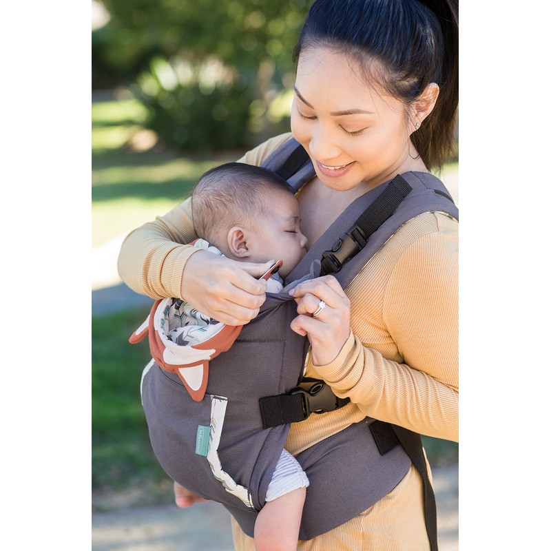 Infantino Cuddle Up Carrier - Ergonomic Fox-Themed, face-in Front Carry