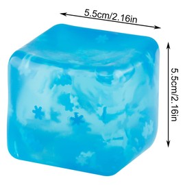 Thyonta Ice Cube Maltose Kneading Venting Cube Water Cube Stress Relief Toys Suitable for Stressful People, Children, Office Workers