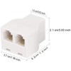 AIMIJIA 3Female Telephone Splitter Adapter Cable,Telephone Landline Cable Connector and
