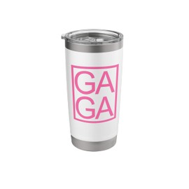 GAGA Novelty Graphic Design Minimalist Typography Fun Stainless Steel Insulated Tumbler