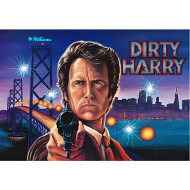 Williams Dirty Harry Pinball Machine Translite Enhanced HD Version Artwork