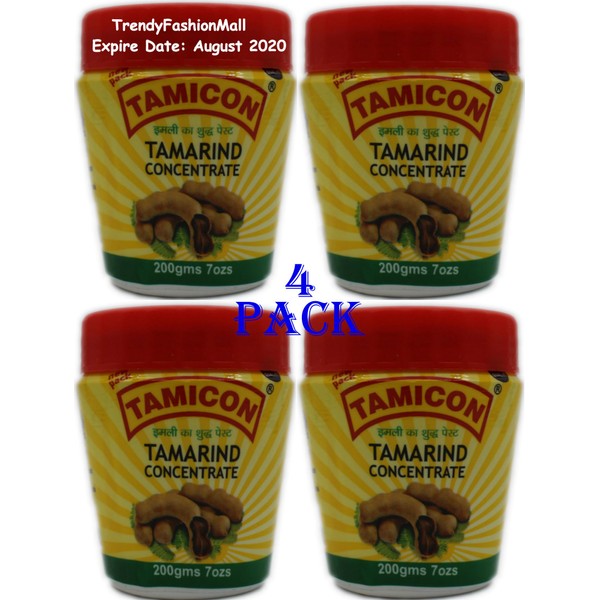 Tamicon Tamarind Paste 100% Natural 7 oz - 4Pack